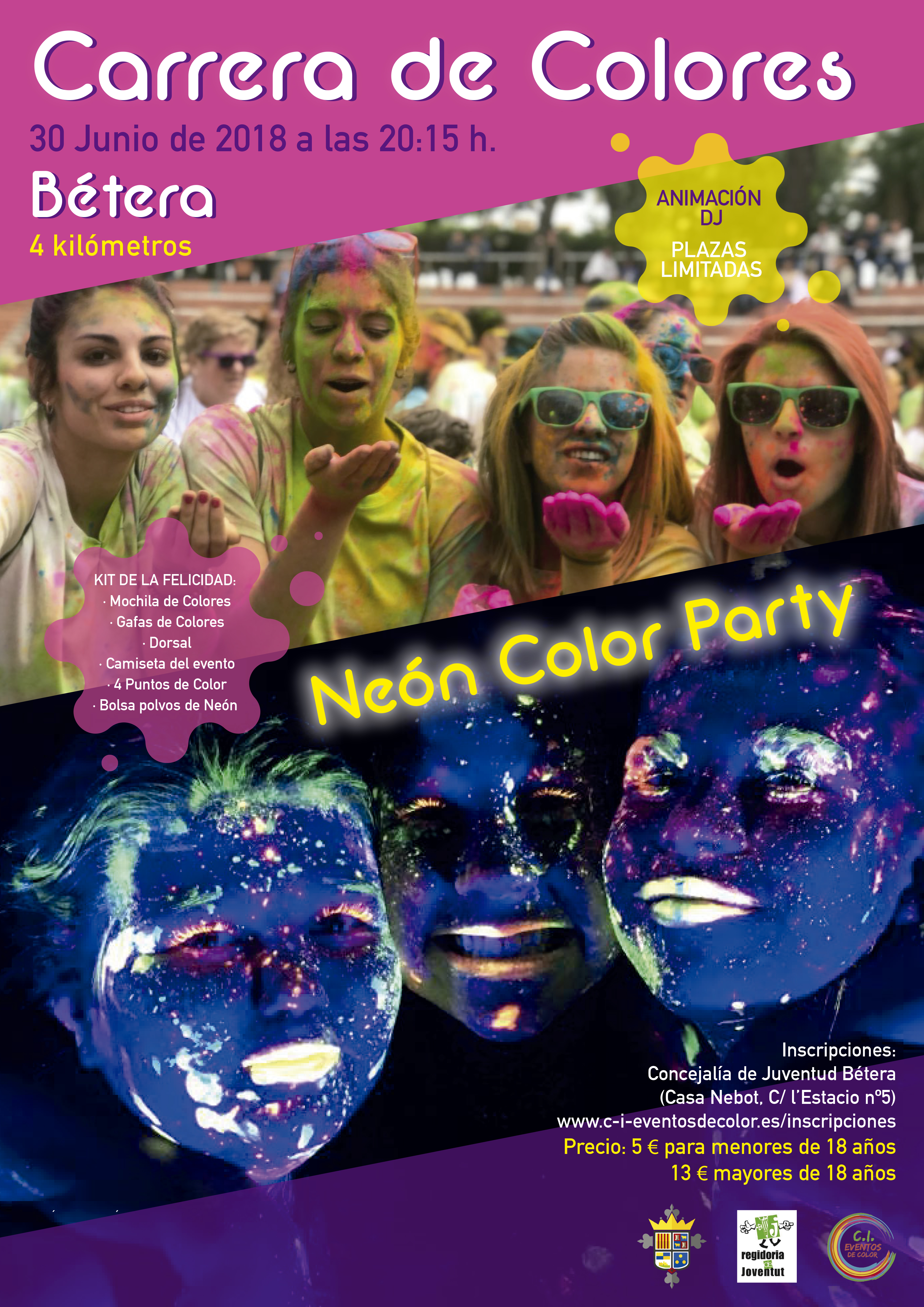 Carrera de Colores Bétera + Neón Color Party – c-i-eventosdecolor